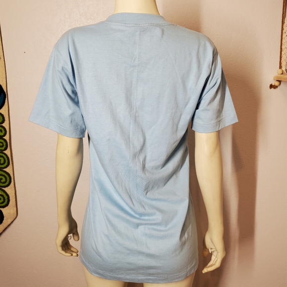 Vintage 80s Anvil Maltese Blue Tshirt - Picture 10 of 10